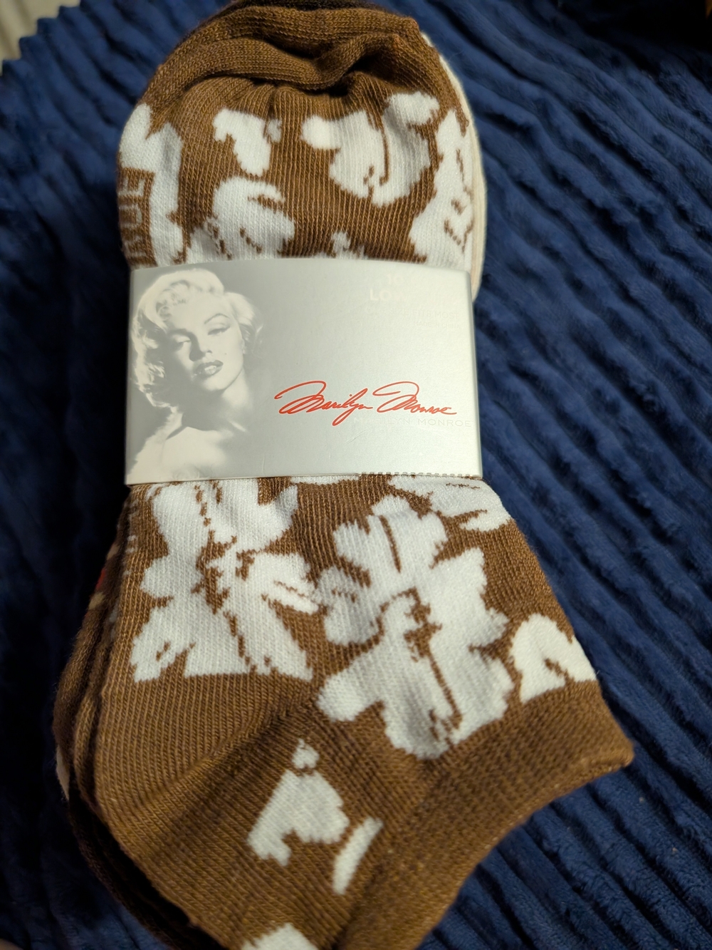 Marilyn Monroe 10 Pairs Womens Low Cut Socks OSFM Multi Color Floral
